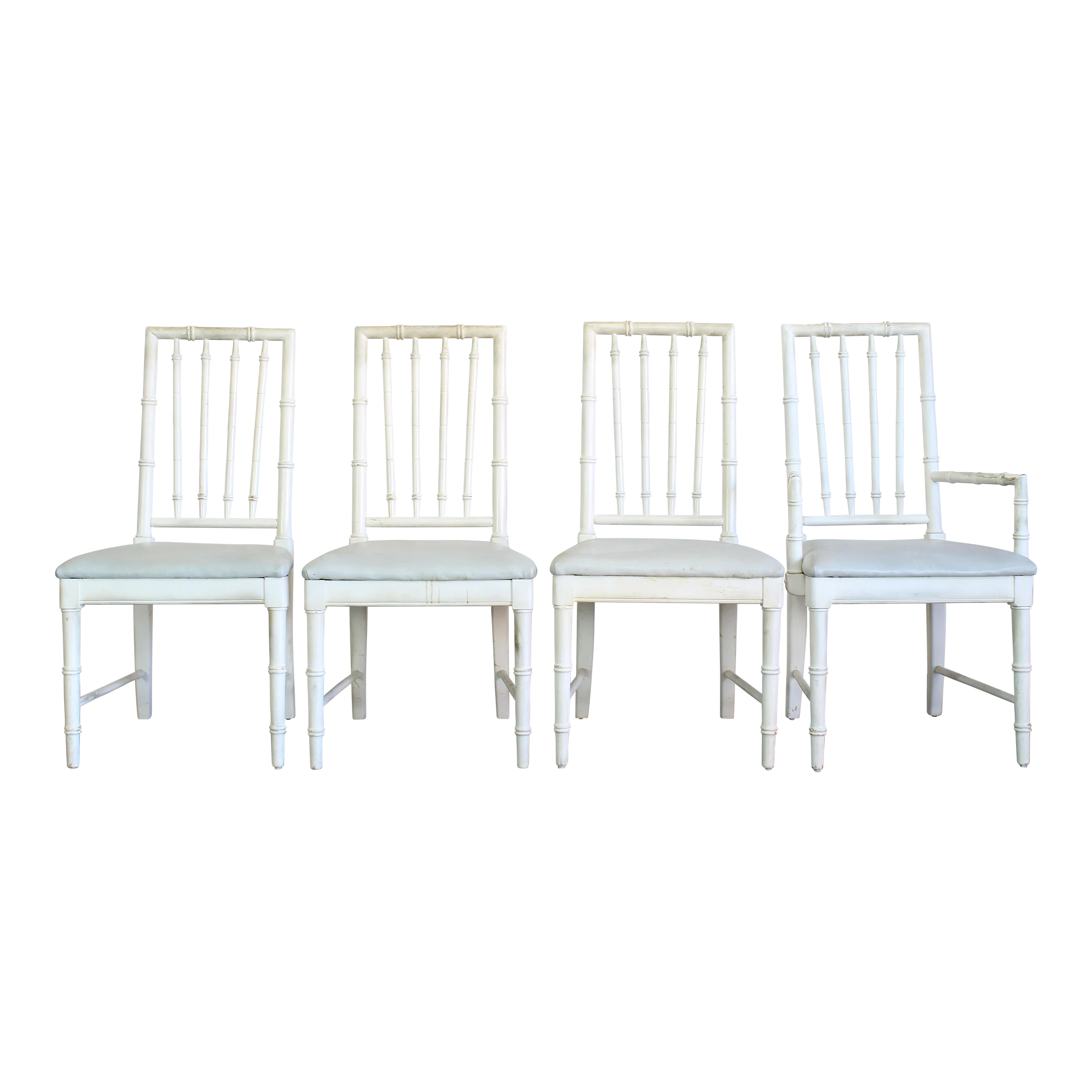 Faux Bamboo Dining Chairs - S4 1 Faux Bamboo Dining Chairs - S4