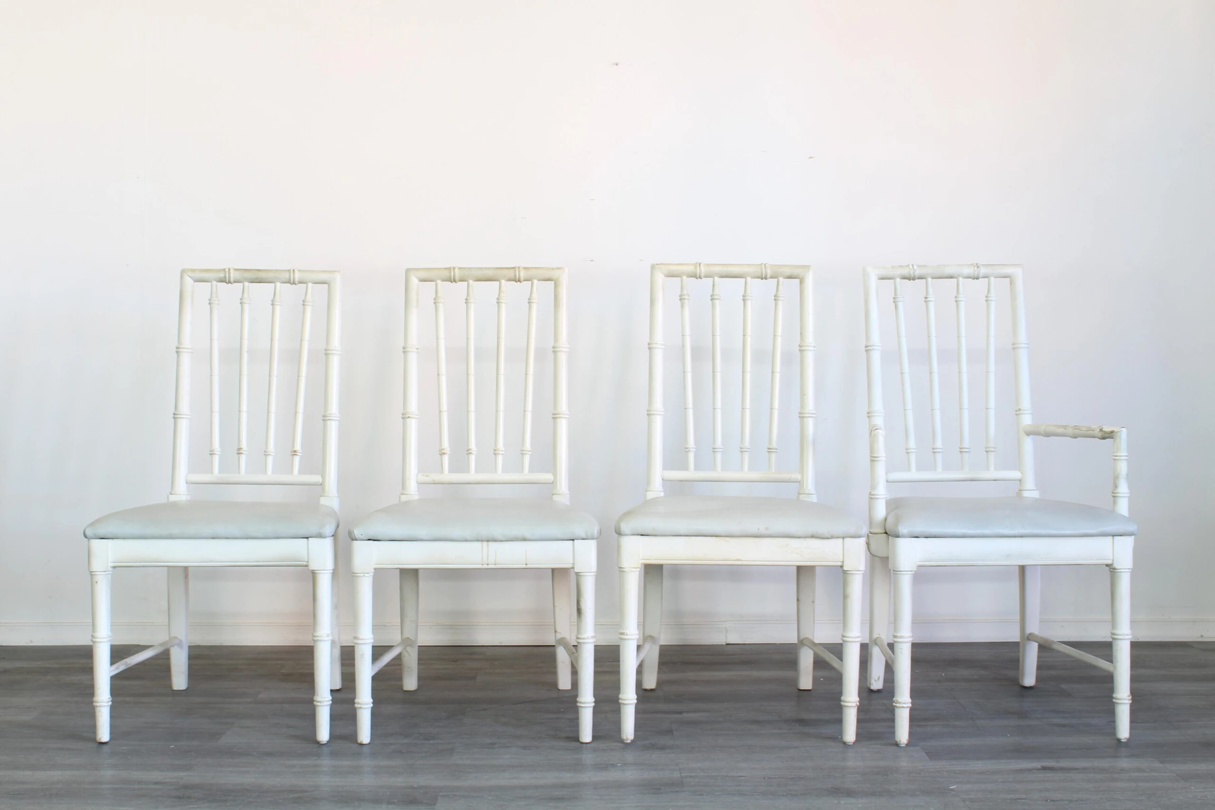 Faux Bamboo Dining Chairs - S4 5 Faux Bamboo Dining Chairs - S4 - Image 5