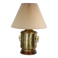 Frederick Cooper Chinese Style Brass Table Lamp Made In Usa C 1970's