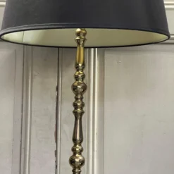 French 1940’s Polished Brass Floor Lamp -chairish shop french 1940s polished brass floor lamp 1200 scaled