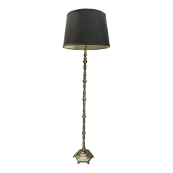 French 1940’s Polished Brass Floor Lamp