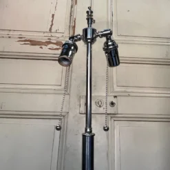 French 1950's Faux Bamboo Floor Lamp -chairish shop french 1950s faux bamboo floor lamp 8277 scaled