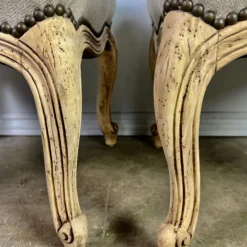 French Carved Benches C. 1930’s - A Pair -chairish shop french carved benches c 1930s a pair 3608 scaled