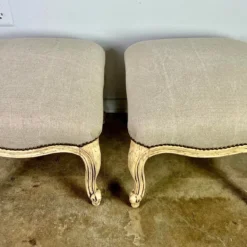 French Carved Benches C. 1930’s - A Pair -chairish shop french carved benches c 1930s a pair 8671 scaled