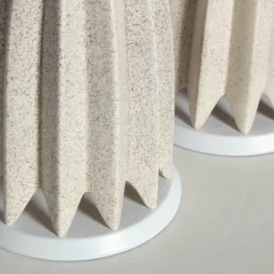 Gerald Thurston "Floriform" Eggshell Ceramic Lamps, 1950's - A Pair -chairish shop gerald thurston floriform eggshell ceramic lamps 1950s a pair 6232 scaled