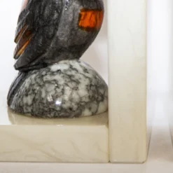 Hand-Carved Owl Bookends Italian Alabaster 1950's A Pair 13 Hand-Carved Owl Bookends Italian Alabaster 1950's A Pair -chairish shop hand carved owl bookends italian alabaster 1950s a pair 5246
