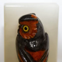 Hand-Carved Owl Bookends Italian Alabaster 1950's A Pair 16 Hand-Carved Owl Bookends Italian Alabaster 1950's A Pair -chairish shop hand carved owl bookends italian alabaster 1950s a pair 7177