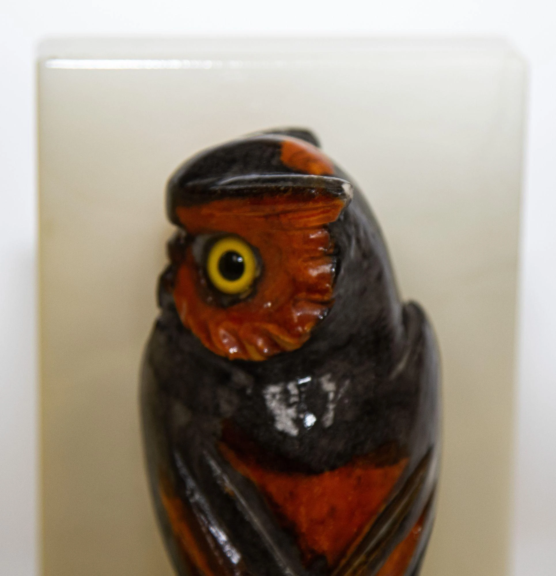 Hand-Carved Owl Bookends Italian Alabaster 1950's A Pair 7 Hand-Carved Owl Bookends Italian Alabaster 1950's A Pair - Image 7