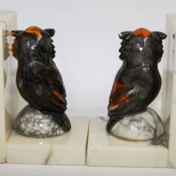 Hand-Carved Owl Bookends Italian Alabaster 1950's A Pair 19 Hand-Carved Owl Bookends Italian Alabaster 1950's A Pair -chairish shop hand carved owl bookends italian alabaster 1950s a pair 7407
