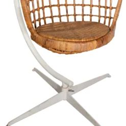 Hanging Wicker Basket Egg Chair With Metal Stand Circa 1970's -chairish shop hanging wicker basket egg chair with metal stand circa 1970s 1922