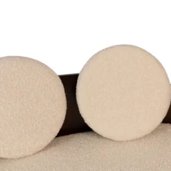 Henry Glass 1960's 'Intimate Island' Sofa In Walnut & Bouclé -chairish shop henry glass 1960s intimate island sofa in walnut and boucle 4513