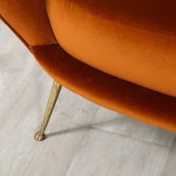 Italian 1950's Scalloped Shaped Channeled Velvet Settee Or Sofa -chairish shop italian 1950s scalloped shaped channeled velvet settee or sofa 7348