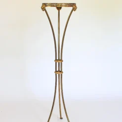 Italian Brass Lion Head Gueridon Plant Stand, C. 1970's -chairish shop italian brass lion head gueridon plant stand c 1970s 2602