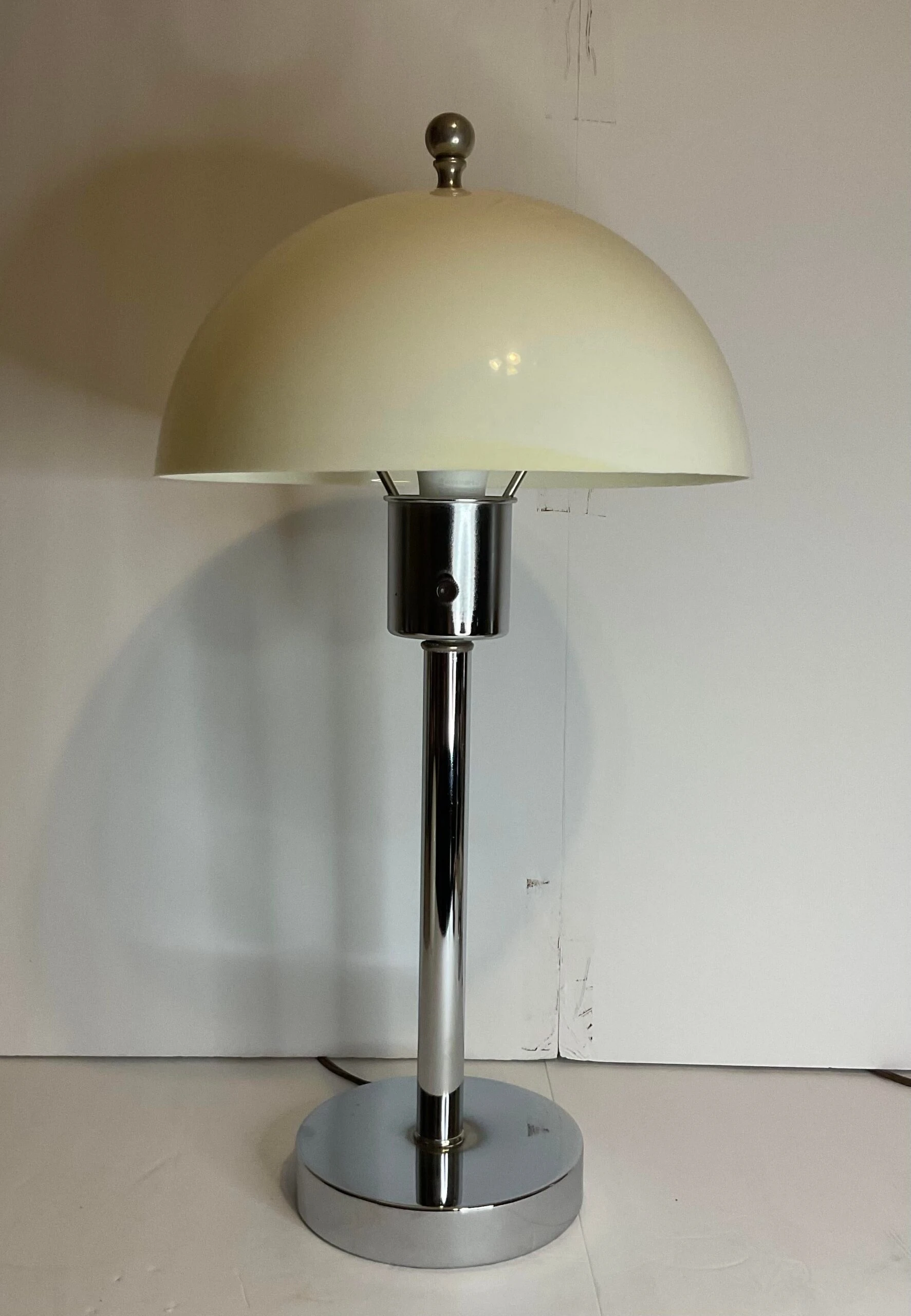 Italian Vintage 1960’s Space Age Chrome Lamps A Pair 8 Italian Vintage 1960’s Space Age Chrome Lamps A Pair - Image 8