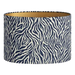 Lampshade Amina Navy Ecru (Round S)