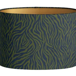 Lampshade Amina Navy Moss (Round S) -chairish shop lampshade amina navy moss round s 3806