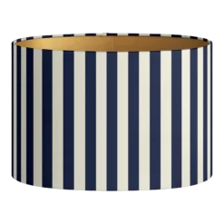 Lampshade Jackie Navy Ecru (Round S)