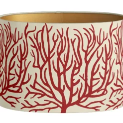 Lampshade Lauren Sand & Chili (Round S) -chairish shop lampshade lauren sand and chili round s 1207