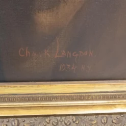 Large 1930's Full Length Portrait Painting Of A Lady, Signed, Brown University Label 14 Large 1930's Full Length Portrait Painting Of A Lady, Signed, Brown University Label -chairish shop large 1930s full length portrait painting of a lady signed brown university label 4780