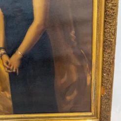 Large 1930's Full Length Portrait Painting Of A Lady, Signed, Brown University Label 17 Large 1930's Full Length Portrait Painting Of A Lady, Signed, Brown University Label -chairish shop large 1930s full length portrait painting of a lady signed brown university label 5548 scaled