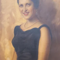 Large 1930's Full Length Portrait Painting Of A Lady, Signed, Brown University Label 12 Large 1930's Full Length Portrait Painting Of A Lady, Signed, Brown University Label -chairish shop large 1930s full length portrait painting of a lady signed brown university label 9353 scaled