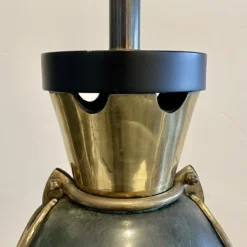 Large 1960's Brass Table Lamp -chairish shop large 1960s brass table lamp 2393 scaled