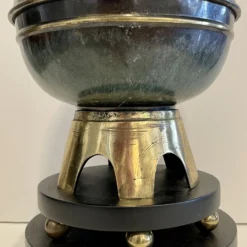 Large 1960's Brass Table Lamp -chairish shop large 1960s brass table lamp 6416 scaled