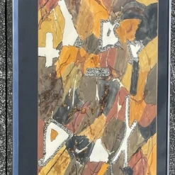 Large Abstract Mixed Media From 70's/Unsigned 12 Large Abstract Mixed Media From 70's/Unsigned -chairish shop large abstract mixed media from 70sunsigned 3054 scaled