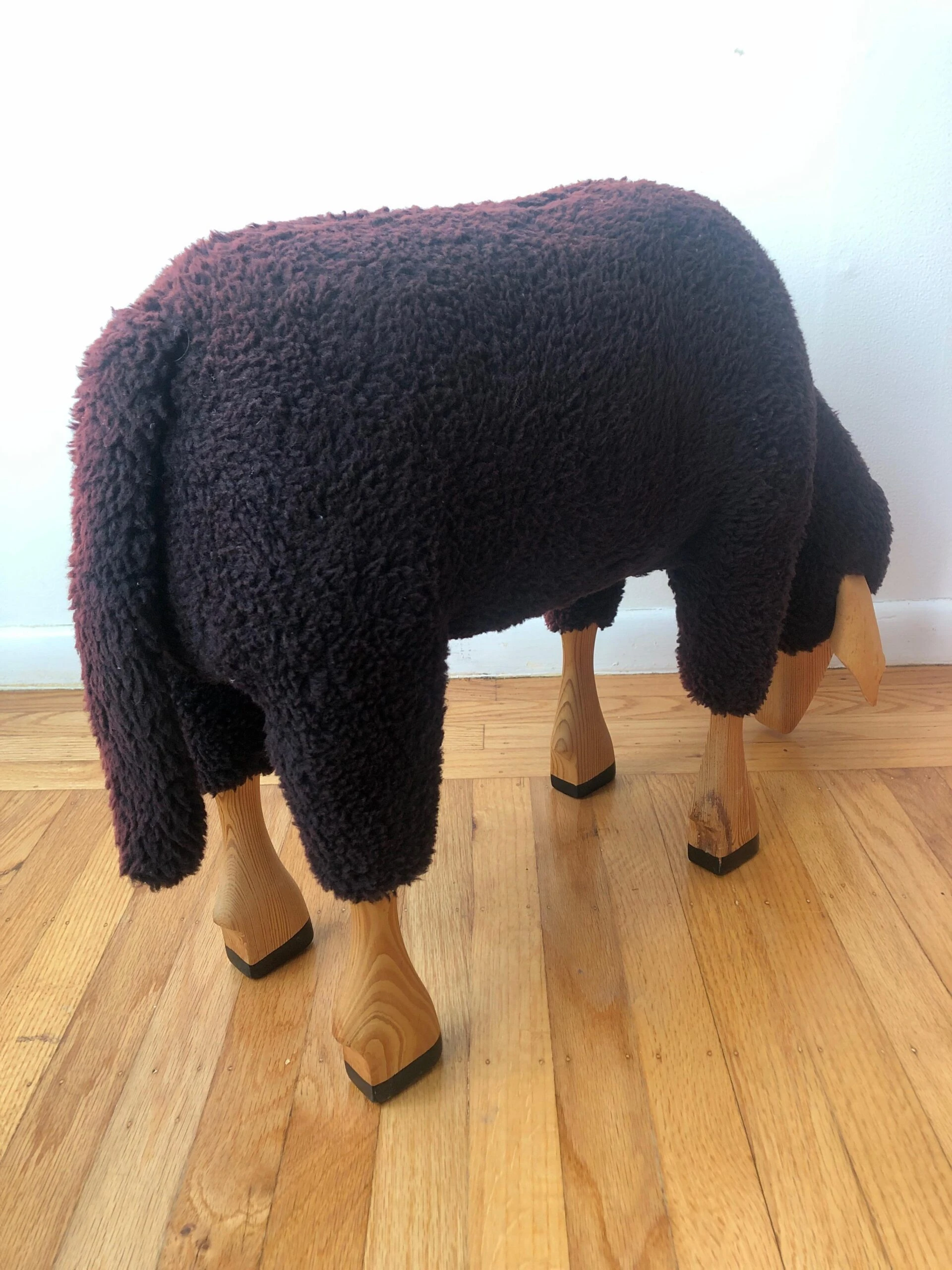 Large Hans Peter Krafft Grazing Black Sheep 1960's 9 Large Hans Peter Krafft Grazing Black Sheep 1960's - Image 9