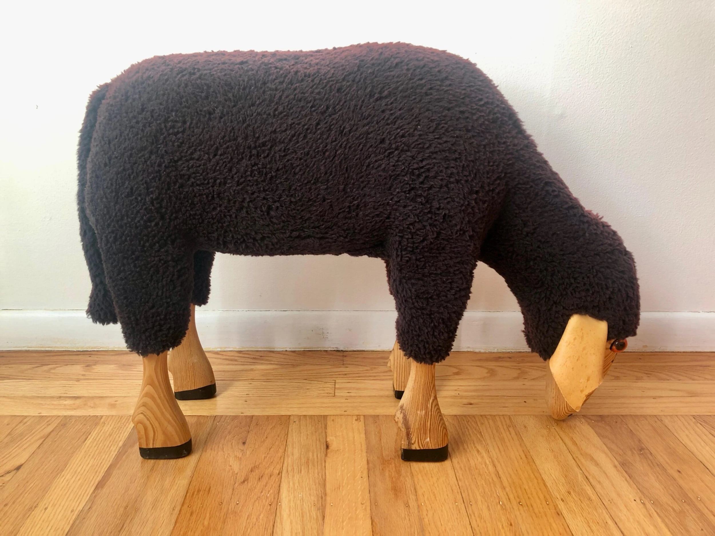 Large Hans Peter Krafft Grazing Black Sheep 1960's 3 Large Hans Peter Krafft Grazing Black Sheep 1960's - Image 3