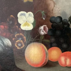 Late 19th Century French Still Life Oil Painting Signed S. La Dure, Framed -chairish shop late 19th century french still life oil painting signed s la dure framed 3167 scaled