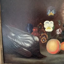 Late 19th Century French Still Life Oil Painting Signed S. La Dure, Framed -chairish shop late 19th century french still life oil painting signed s la dure framed 7029 scaled