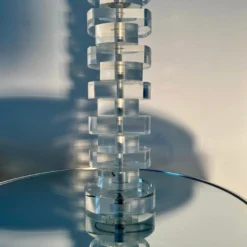 Lucite And Chrome Table Lamp By Karl Springer, C. 1970's -chairish shop lucite and chrome table lamp by karl springer c 1970s 5503