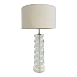 Lucite And Chrome Table Lamp By Karl Springer, C. 1970's