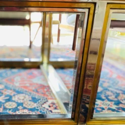Maison Jansen Signed Alain Delon 1970's Coffee Table In Chrome And Brass With Black Marquina Marble -chairish shop maison jansen signed alain delon 1970s coffee table in chrome and brass with black marquina marble 5858 scaled