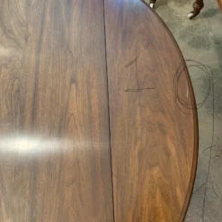 Mid 20th Century Henkel-Harris Co. Solid Black Walnut Drop Leaf Accent Coffee Table (1900’s) -chairish shop mid 20th century henkel harris co solid black walnut drop leaf accent coffee table 1900s 4276