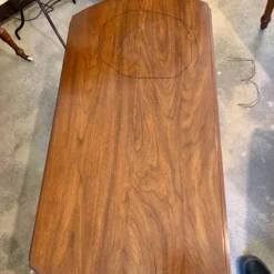 Mid 20th Century Henkel-Harris Co. Solid Black Walnut Drop Leaf Accent Coffee Table (1900’s) -chairish shop mid 20th century henkel harris co solid black walnut drop leaf accent coffee table 1900s 5587