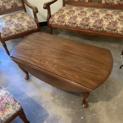 Mid 20th Century Henkel-Harris Co. Solid Black Walnut Drop Leaf Accent Coffee Table (1900’s) -chairish shop mid 20th century henkel harris co solid black walnut drop leaf accent coffee table 1900s 6707 scaled