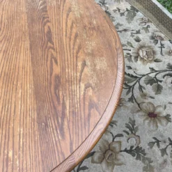 Mid 20th Century S. Bent Bros Colonial Round Table With Brass Accents -chairish shop mid 20th century s bent bros colonial round table with brass accents 7964