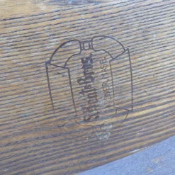 Mid 20th Century S. Bent Bros Colonial Round Table With Brass Accents -chairish shop mid 20th century s bent bros colonial round table with brass accents 8813 scaled