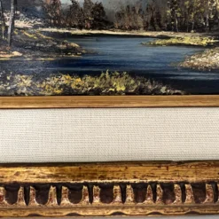 Mid 20th Century S Gruber Oil Painting Landscape Gold Gilt Frame Wood Panel Signed Vintage Antique -chairish shop mid 20th century s gruber oil painting landscape gold gilt frame wood panel signed vintage antique 7196 scaled