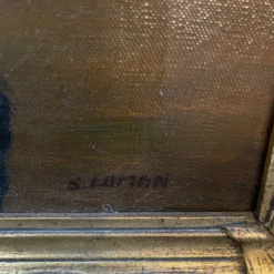 Mid 20th Century S. Loman "Reflections" Still Life Oil Painting -chairish shop mid 20th century s loman reflections still life oil painting 7000