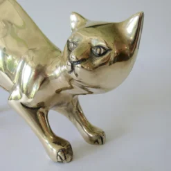 Mid-Century 1960's-1970's Large Polished Brass Cat With Accentuated Tail "On The Prowl" 19 Mid-Century 1960's-1970's Large Polished Brass Cat With Accentuated Tail "On The Prowl" -chairish shop mid century 1960s 1970s large polished brass cat with accentuated tail on the prowl 1441 scaled