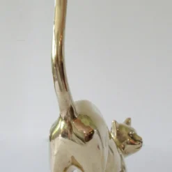 Mid-Century 1960's-1970's Large Polished Brass Cat With Accentuated Tail "On The Prowl" 18 Mid-Century 1960's-1970's Large Polished Brass Cat With Accentuated Tail "On The Prowl" -chairish shop mid century 1960s 1970s large polished brass cat with accentuated tail on the prowl 1892 scaled