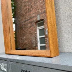 Mid-Century Danish Full Size Wall Mirror In Oak By Aarhus G&S, 1960s -chairish shop mid century danish full size wall mirror in oak by aarhus gands 1960s 8999