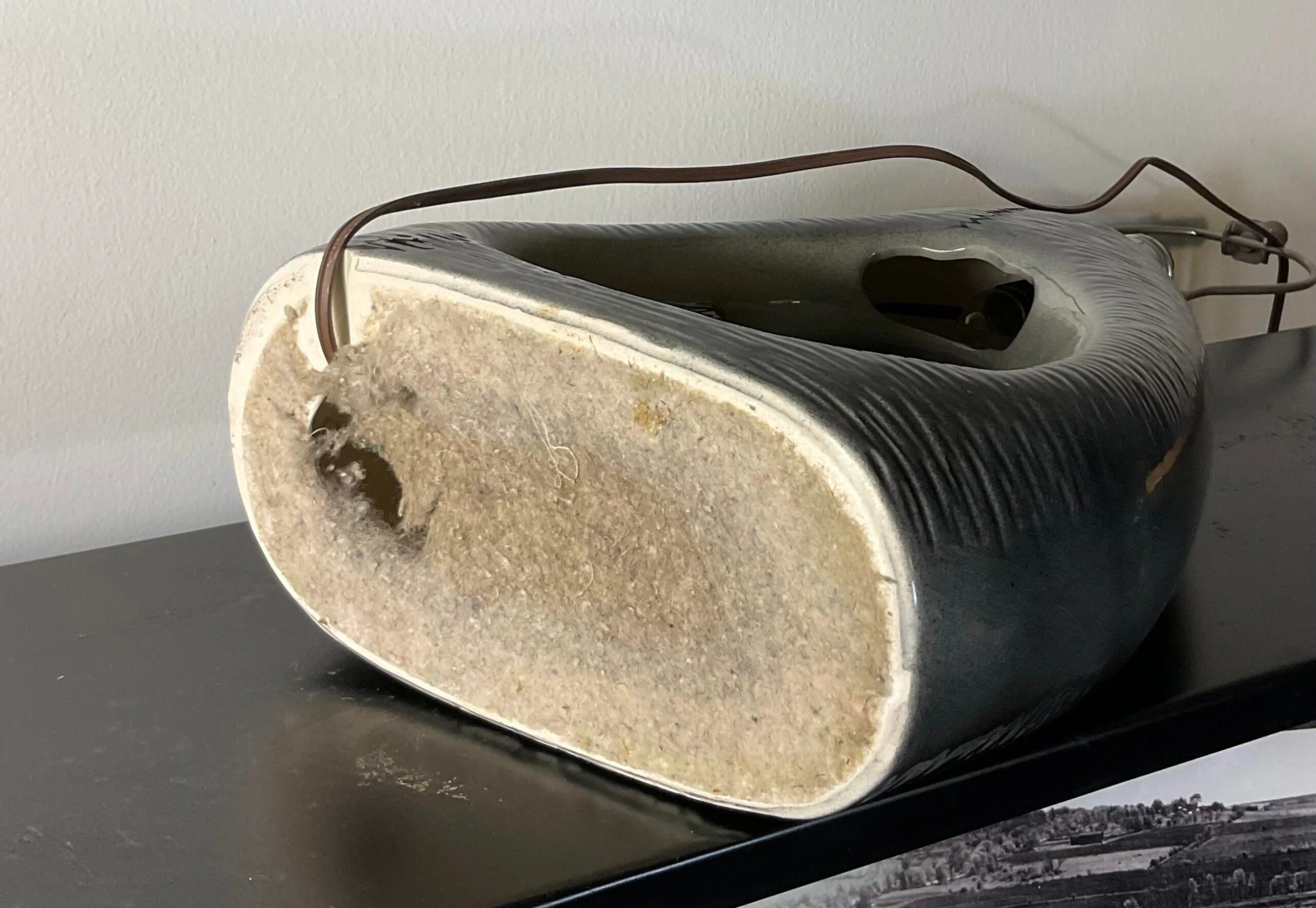 Mid-Century Haeger Vintage 1950's Pheasant Bird Ceramic Gray Table Tv Lamp Double Illumination 10 Mid-Century Haeger Vintage 1950's Pheasant Bird Ceramic Gray Table Tv Lamp Double Illumination - Image 10