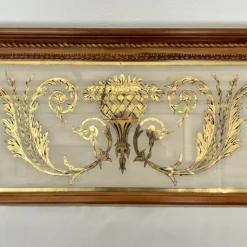 Mid-Century Large Neoclassical Style Verre Églimosé & Carved Wood Trumeau Over-Mantel Wall Mirror - Italian 1960's 12 Mid-Century Large Neoclassical Style Verre Églimosé & Carved Wood Trumeau Over-Mantel Wall Mirror - Italian 1960's -chairish shop mid century large neoclassical style verre eglimose and carved wood trumeau over mantel wall mirror italian 1960s 0858