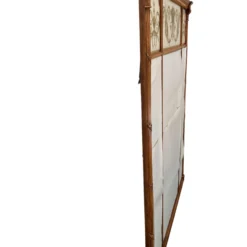 Mid-Century Large Neoclassical Style Verre Églimosé & Carved Wood Trumeau Over-Mantel Wall Mirror - Italian 1960's 19 Mid-Century Large Neoclassical Style Verre Églimosé & Carved Wood Trumeau Over-Mantel Wall Mirror - Italian 1960's -chairish shop mid century large neoclassical style verre eglimose and carved wood trumeau over mantel wall mirror italian 1960s 3761 scaled