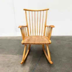 Mid-Century Model WK-S 7 Beech Rocking Chair By Arno Lambrecht For Wk Möbel, 1950s -chairish shop mid century model wk s 7 beech rocking chair by arno lambrecht for wk mobel 1950s 1497