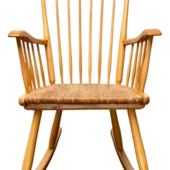 Mid-Century Model WK-S 7 Beech Rocking Chair By Arno Lambrecht For Wk Möbel, 1950s